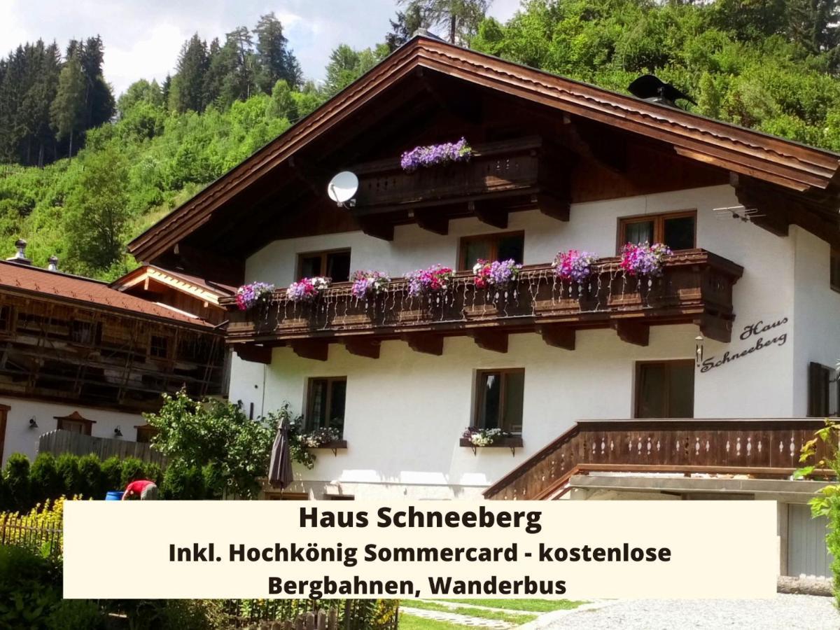 Haus Schneeberg Mit Hochkoenig Card Apartment Mühlbach am Hochkönig Exterior foto